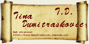 Tina Dumitrašković vizit kartica